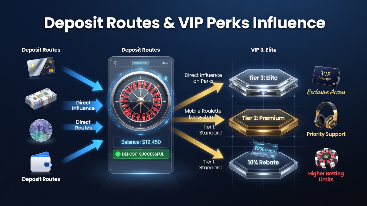 Diagramm zur Verbindung von Zahlungsrouten und VIP-Belohnungen im mobilen Gaming