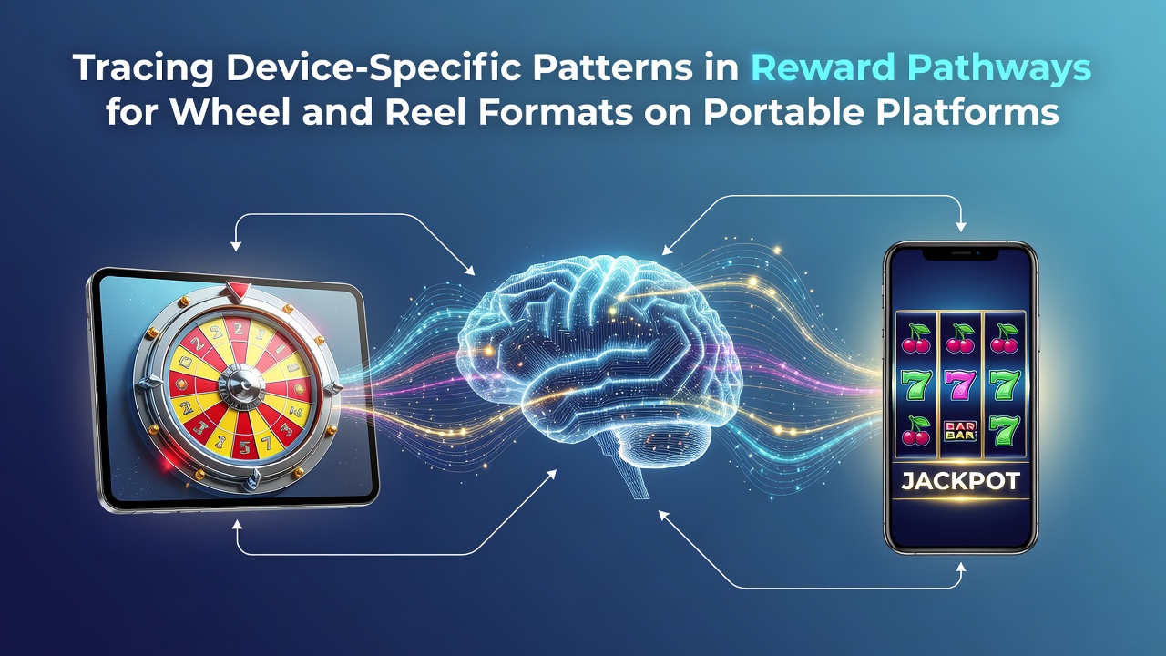 Darstellung von mobilen Geräten mit Wheel- und Reel-Formaten in digitalen Spielumgebungen